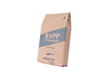 中国 PP によって編まれるプラスチック混合は食糧袋、茶色の注文のクラフトの白い/紙袋を立てます サプライヤー