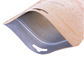 ジッパーのホイルによって並べられる湿気抵抗 OEM が付いているクラフト耐久のブラウンの紙袋 サプライヤー