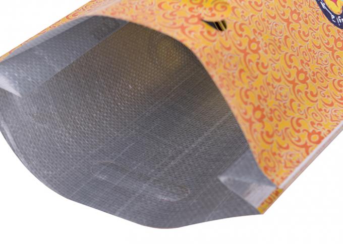 側面のガセットのハンドルの糸の縫うことのアルミ ホイル袋のラミネーション PP によって編まれる袋