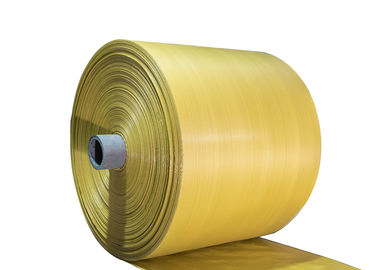 中国 700D の黄色い PP によって編まれる生地- 1000D/倍の折目によって縫われる底は選抜します サプライヤー