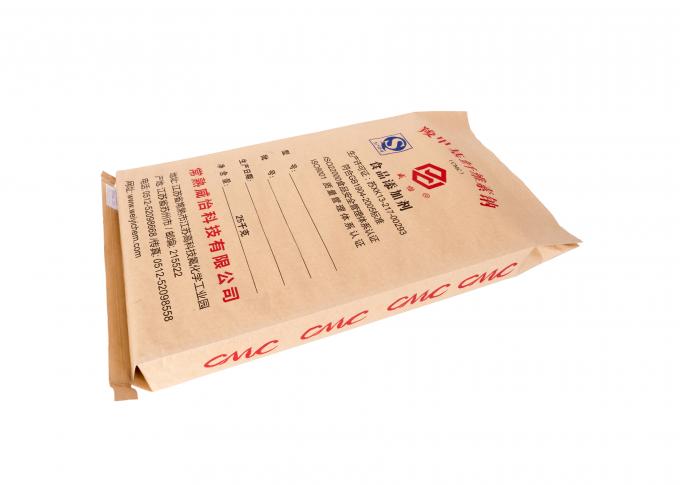 化学薬品/食糧材料のパッキングのためのブロックの最下の頑丈なブラウンの縫われた/紙袋