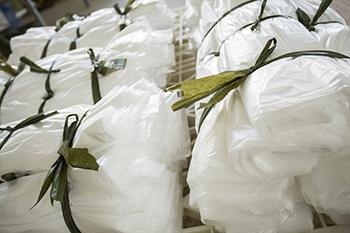 編まれたポリプロピレン袋、環境に優しいポリ袋を包む肥料
