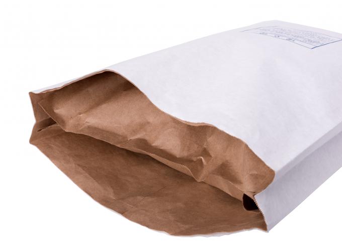 白いクラフト紙のプラスチック合成の多合成物は耐湿性を袋に入れます