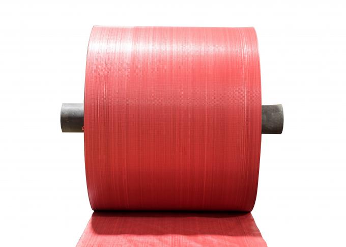 赤い編まれる PP のためのポリプロピレンによって編まれる生地ロールは通気性の反引きを袋に入れましたり/袋に入れます