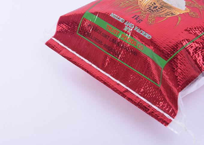 透明なガセットの側面のアルミ ホイルは色によって印刷される 1kg 見掛け密度との袋を袋に入れます
